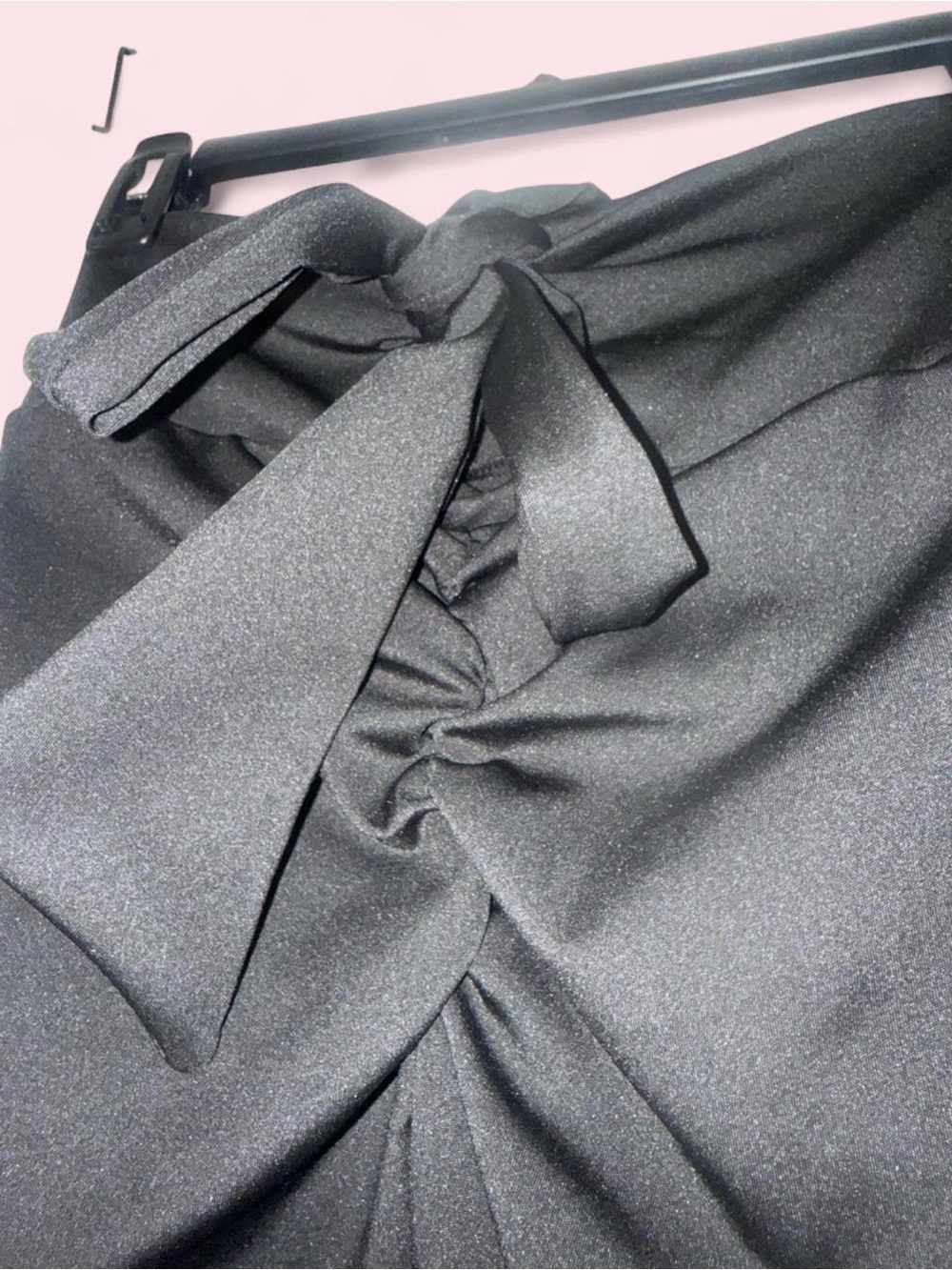 Black Tie-Detail Women’s Skirt